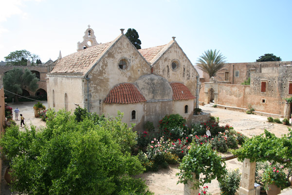 Interior del monasterio de Moni Arkadiou