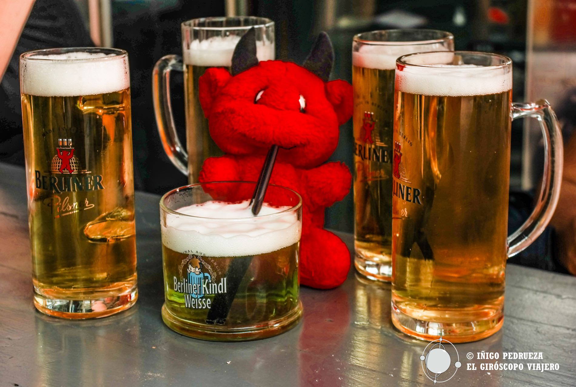 Cervezas berlinesas y la curiosa poción verde Berliner weisser. ©Iñígo Pedrueza.