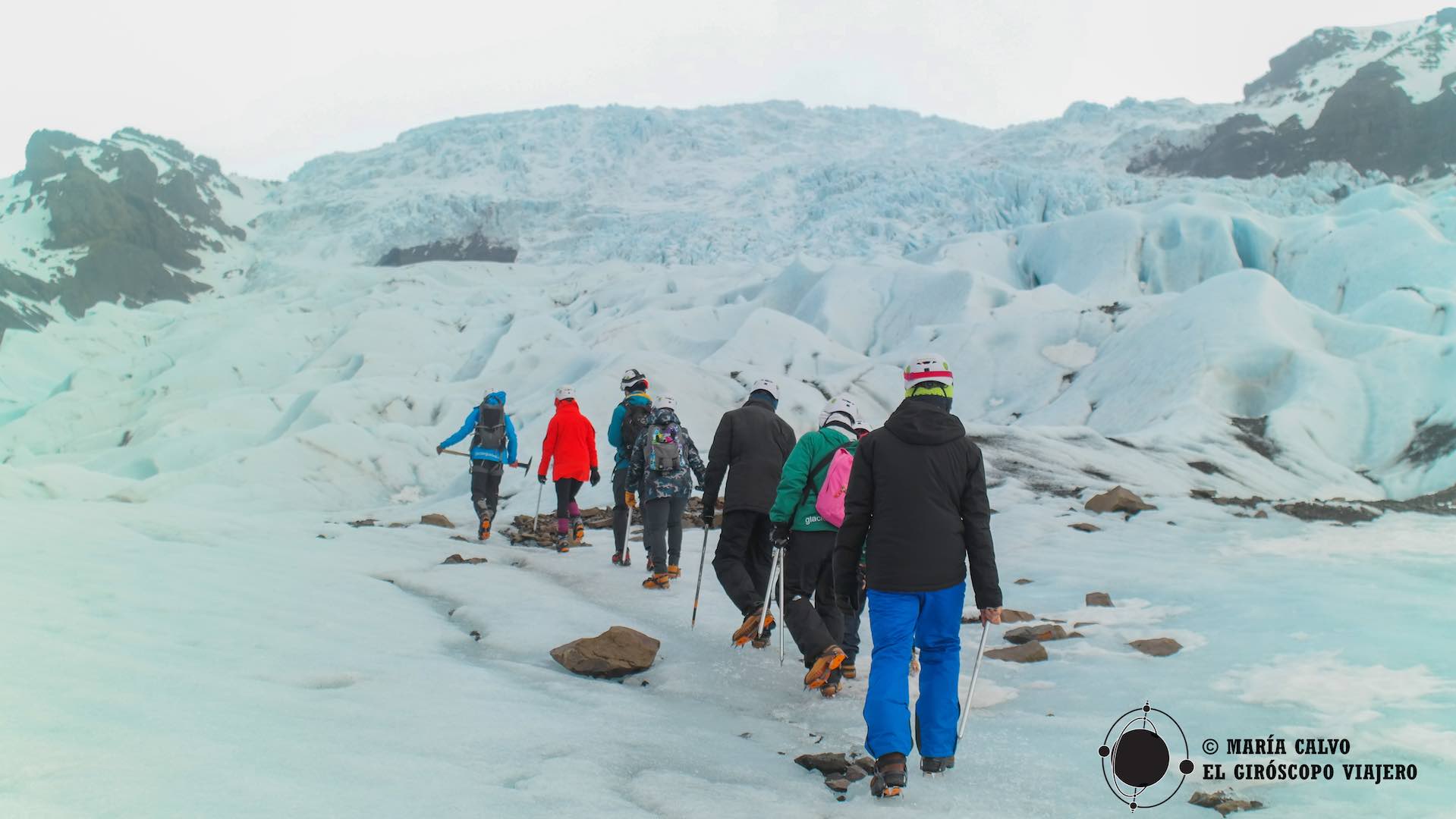 Trekking por el glaciar Vatnajökull. Islandia, tierra de hielo I
