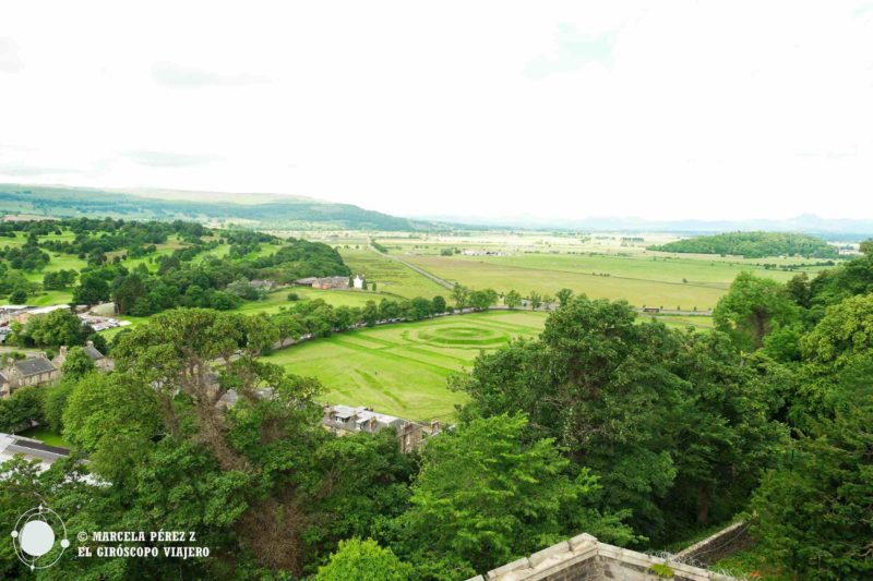 Desde lo alto de la Antigua Prisión de Stirling podemos apreciar el Nudo del Rey ©Marcela Pérez Z.