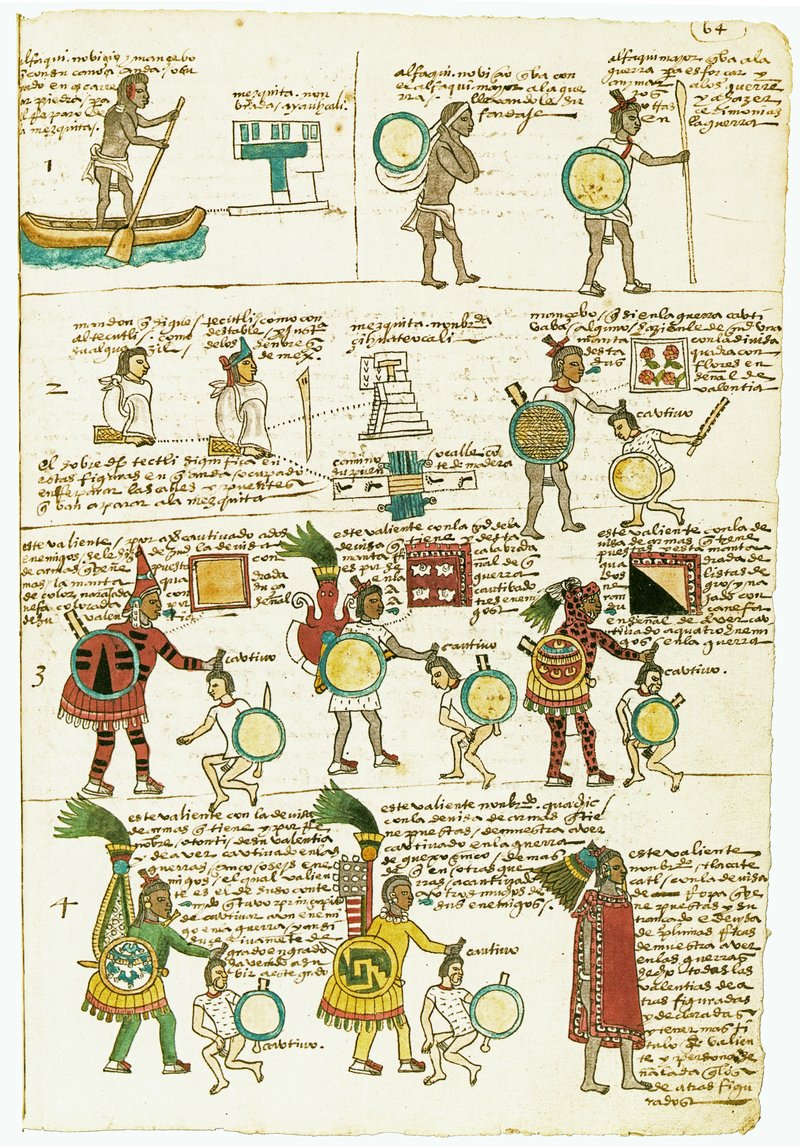 Tamemes en el Codex Mendoza 
