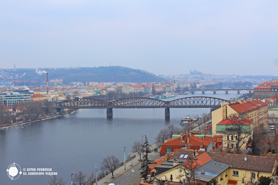 Vistas de Praga desde la Fortaleza de Vyšehrad