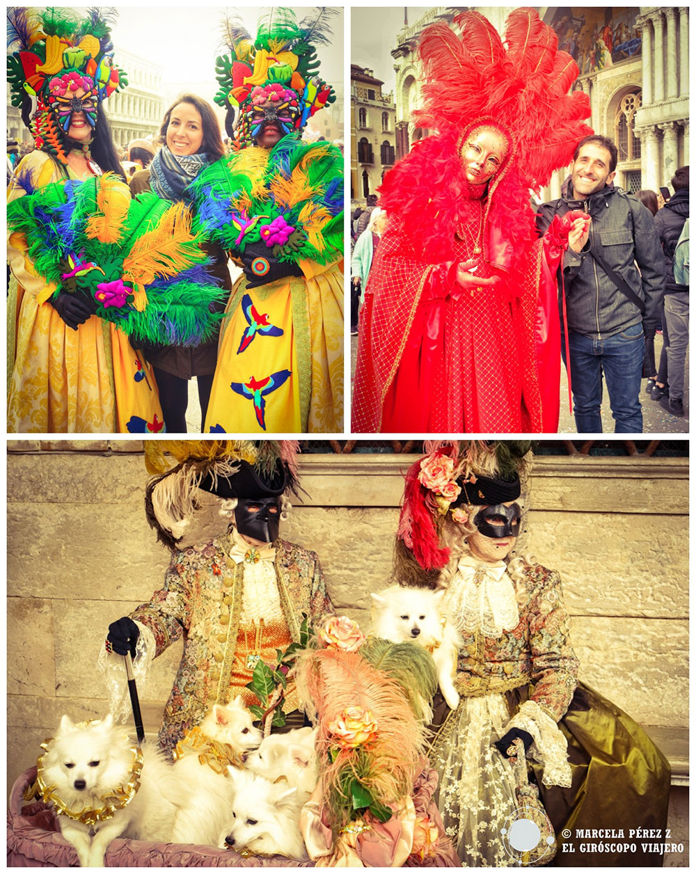 Sonrisas y alegría provoca el carnaval veneciano entre los asistentes ©Marcela Pérez Z.