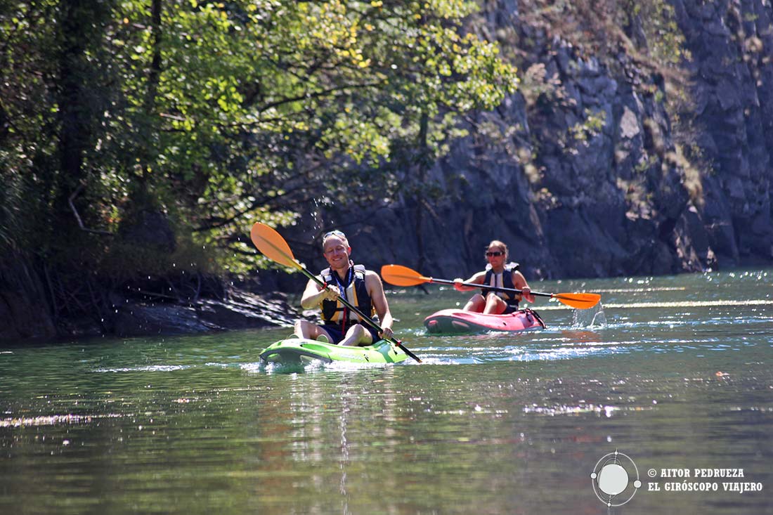 Kayak en el cañón Matka