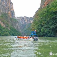 Excursión en barco por Parque Nacional del Cañón del Sumidero en Chiapas