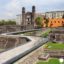 Plaza de las Tres culturas y ruinas arqueológicas de Tlatelolco en Ciudad de México