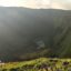Ruta corriendo por el Volcán de Faial, Islas Azores