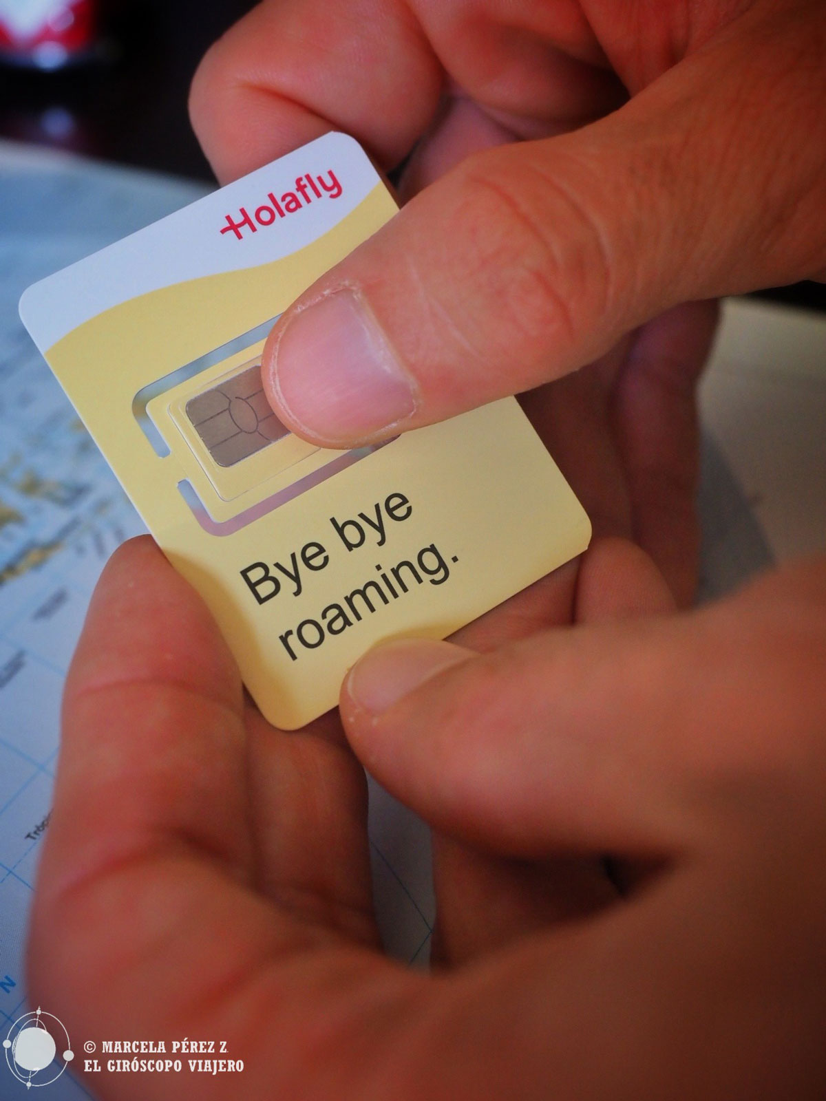 La tarjeta SIM de Hola Fly es muy fácil de usar