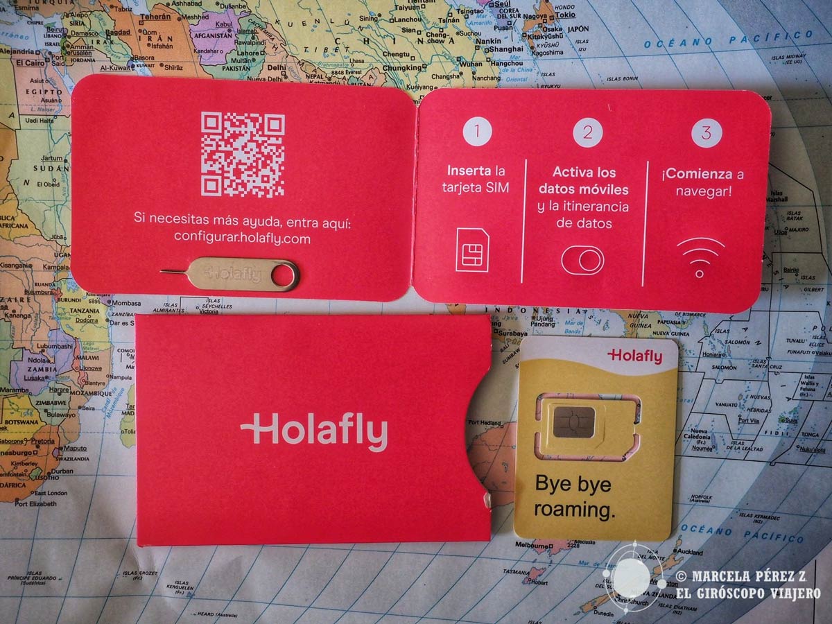 Tarjeta SIM de HolaFly para nuestro viaje