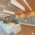 Interior de la biblioteca Gabriel García Márquez del barrio de Sant Martí