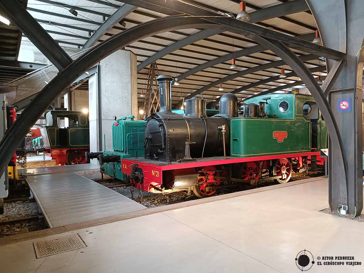 El museo del ferrocarril de Gijón es uno de los mejores en su género en Europa