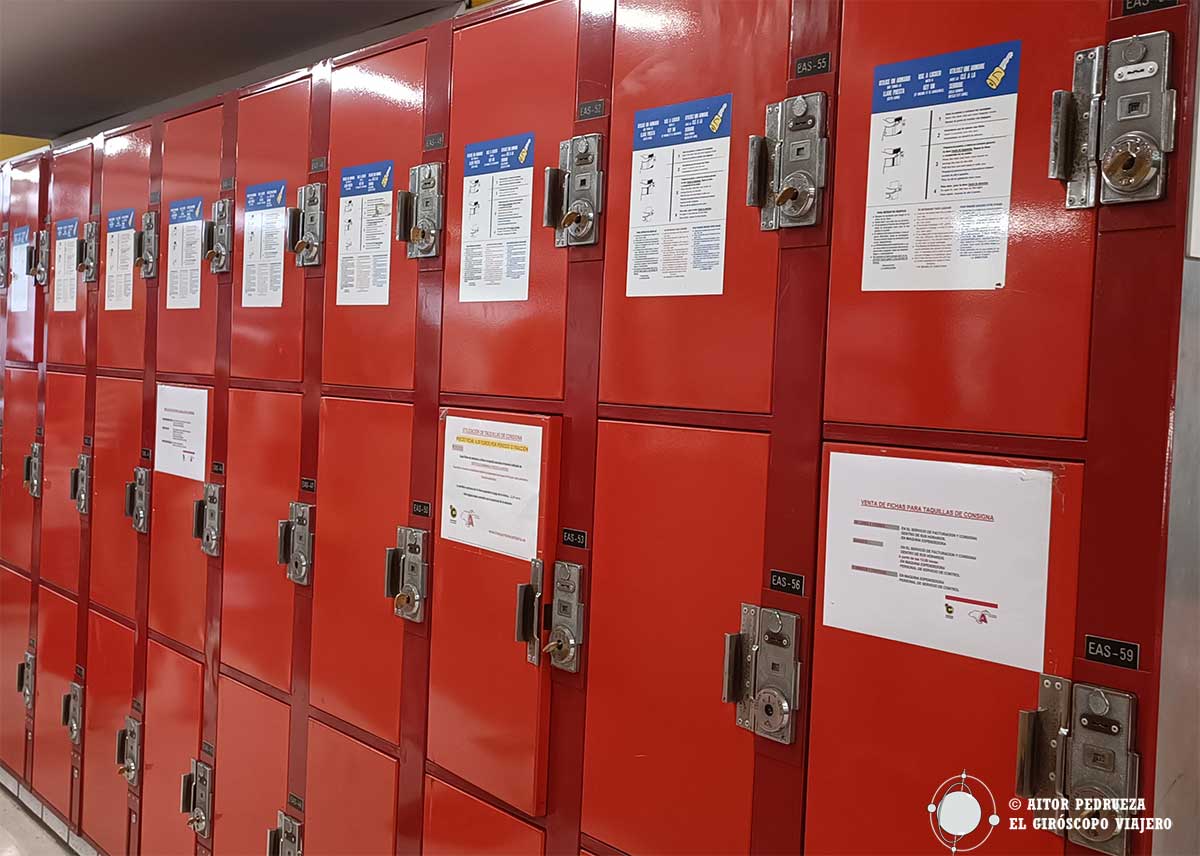 Consignas de la estación de autobús de Santander