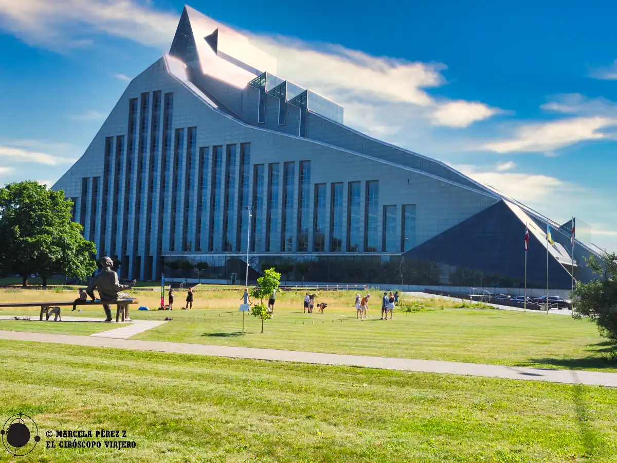 Biblioteca Nacional de Lituania en su capital Riga.