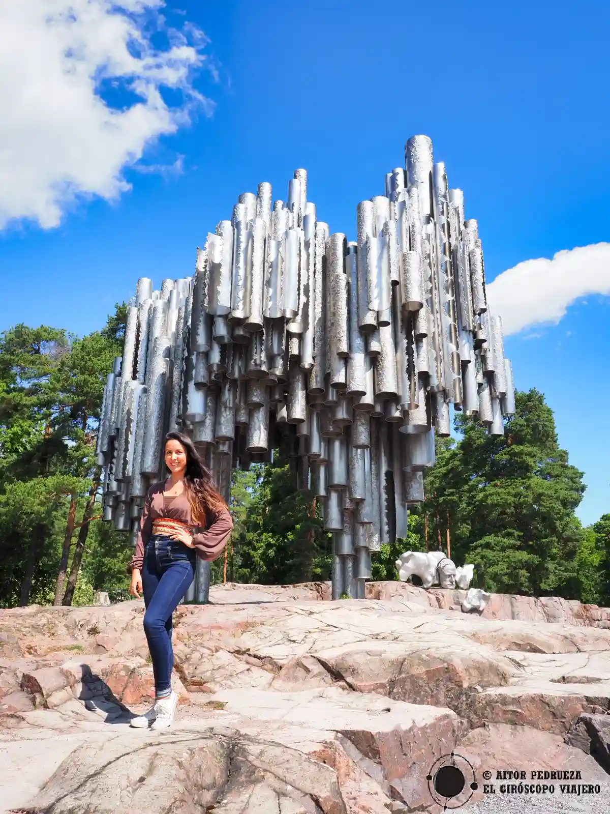 Escultura a Sibelius en Helsinki