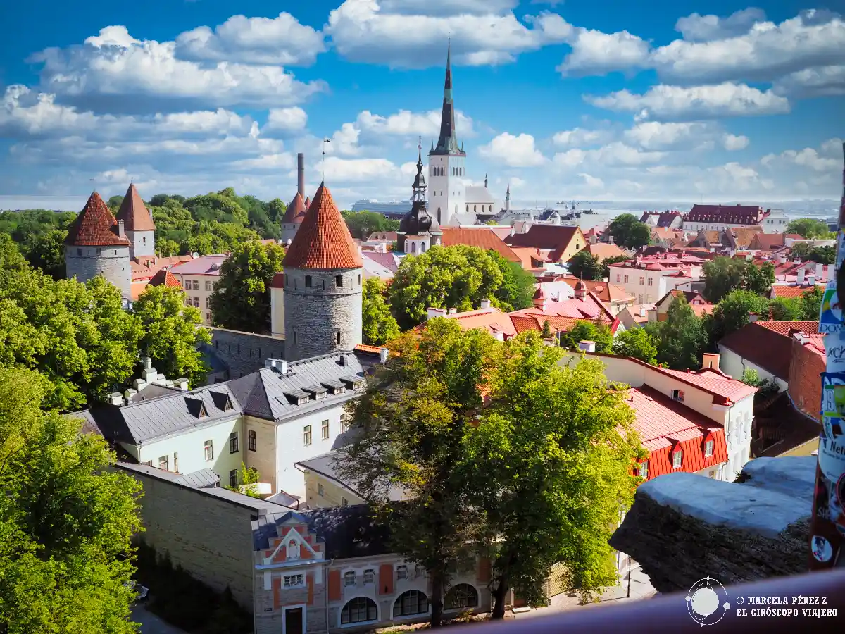 Panorámica de Tallin desde uno de los miradores