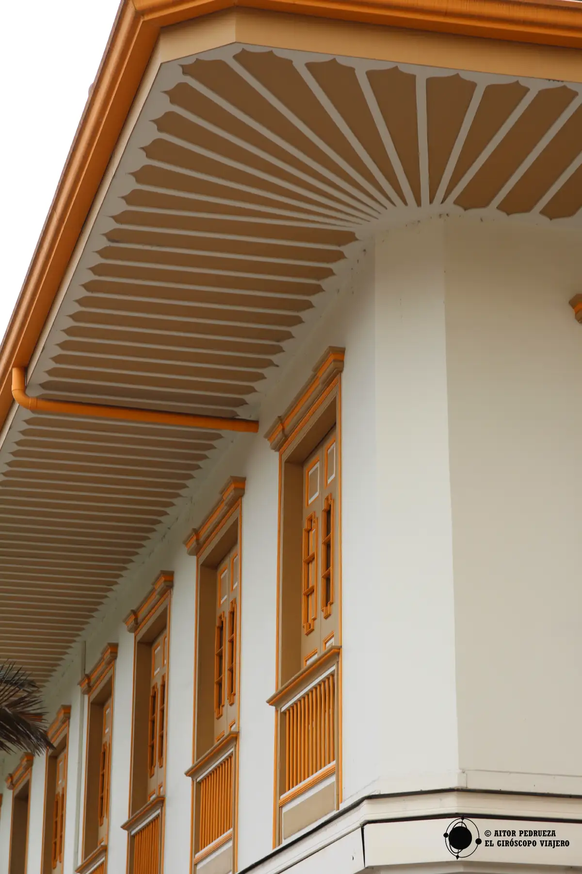 Fachada de una de las casas de Santa Rosa de Cabal
