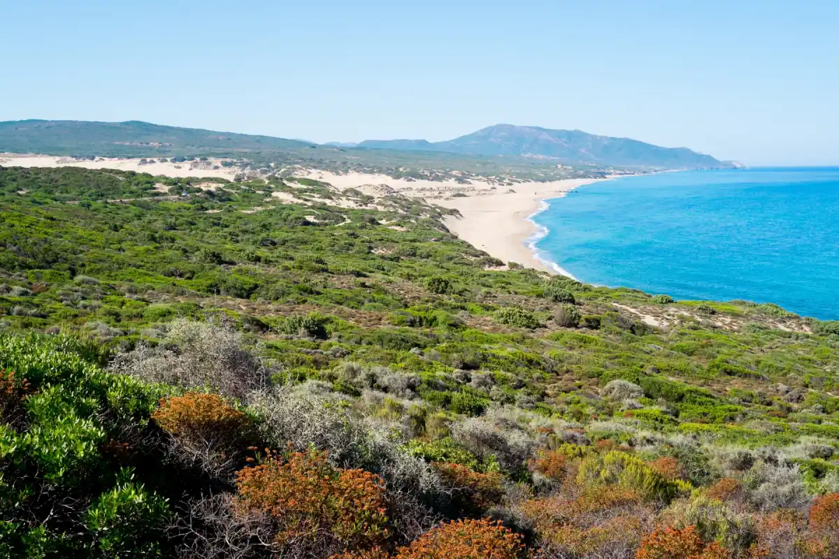Vista de la Costa Verde de Cerdeña