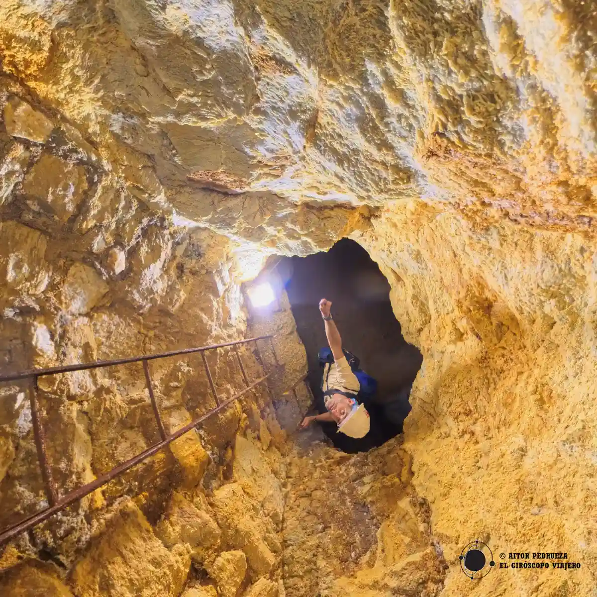 Dentro de las galerías de las minas de Montevecchio