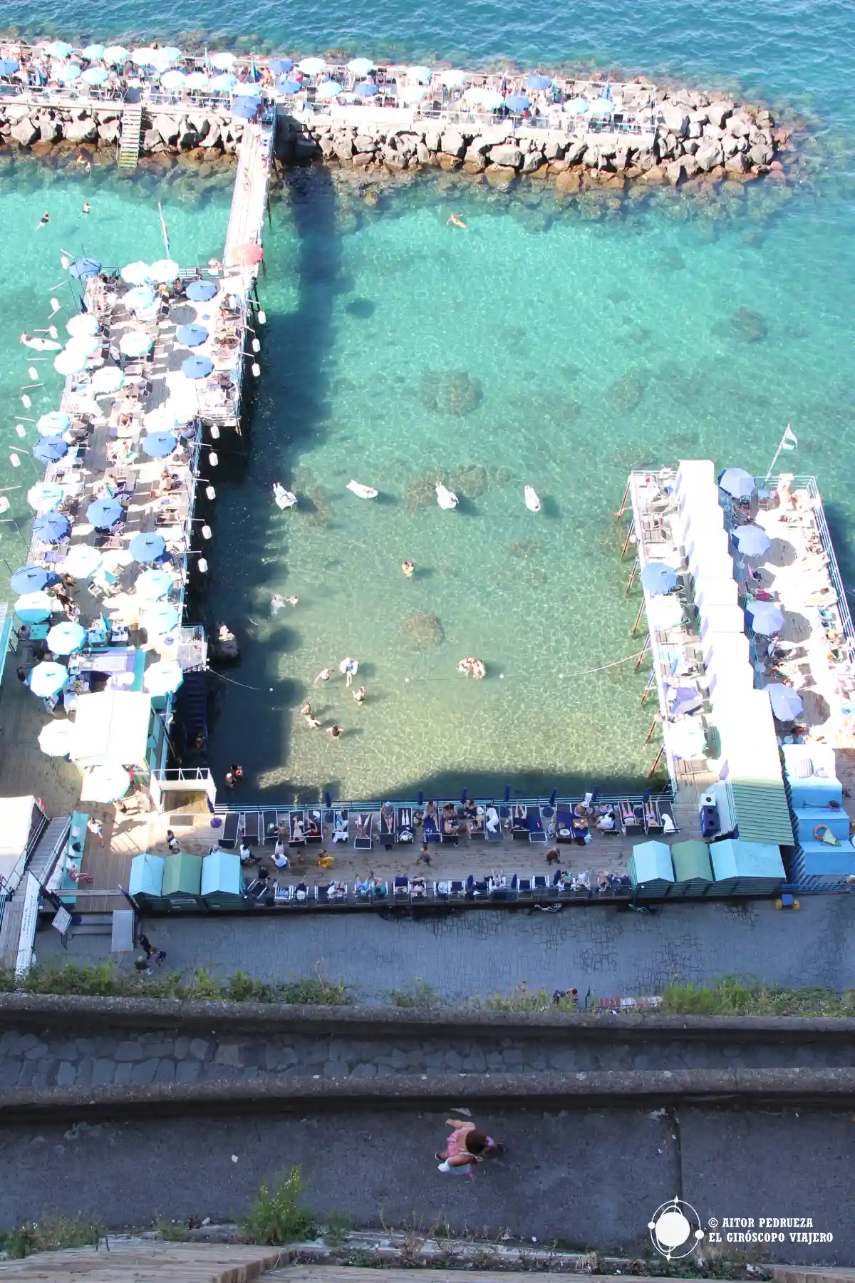Vista de Marina Piccola desde Piazza Vittoria