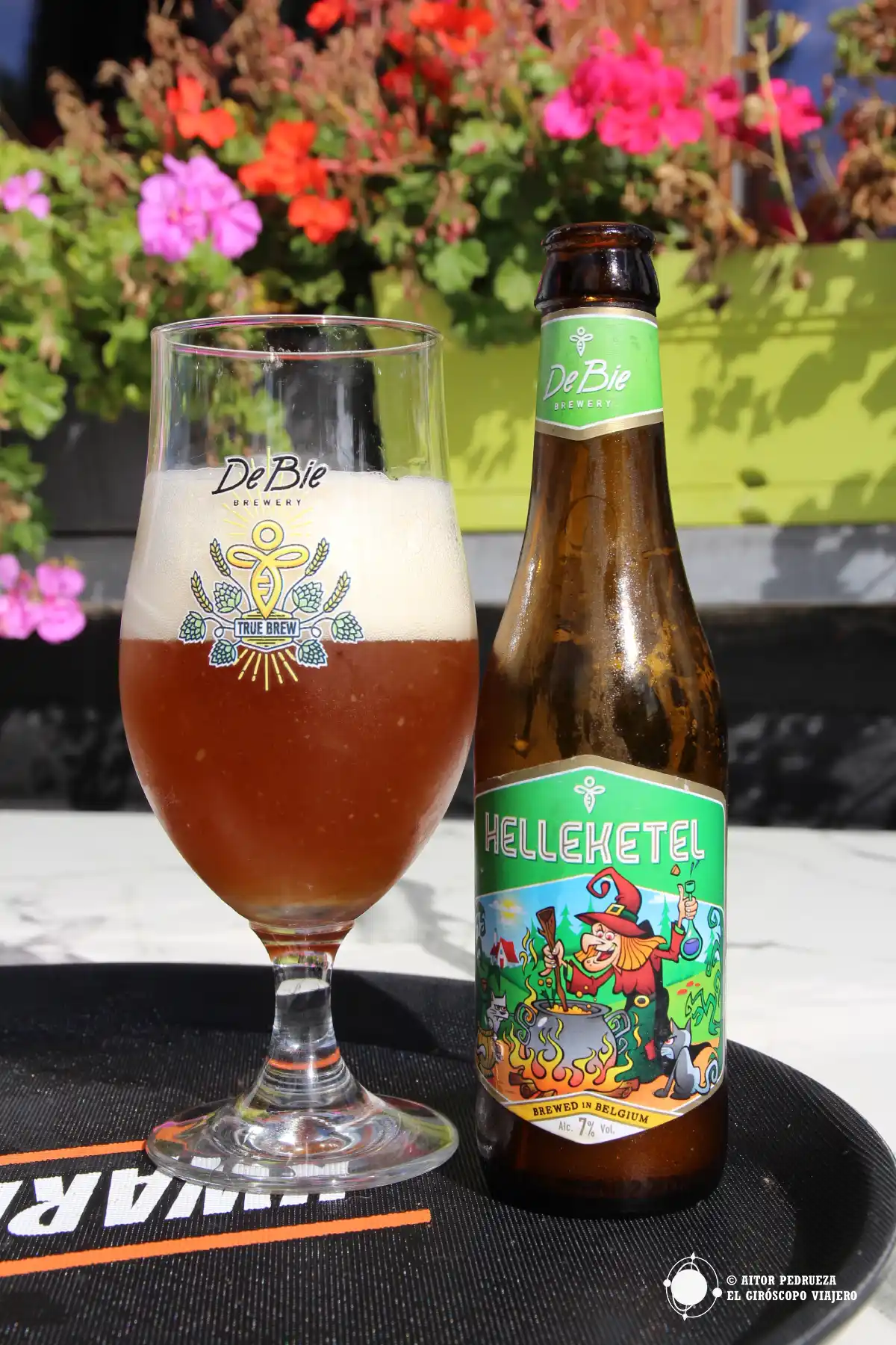 Una de las cerveza propias en De Helleketel