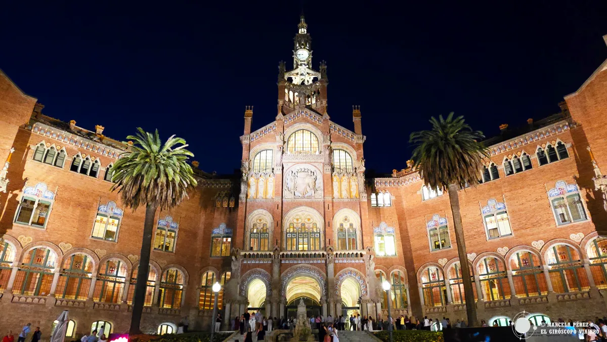 Hospital Sant Pau vista nocturna