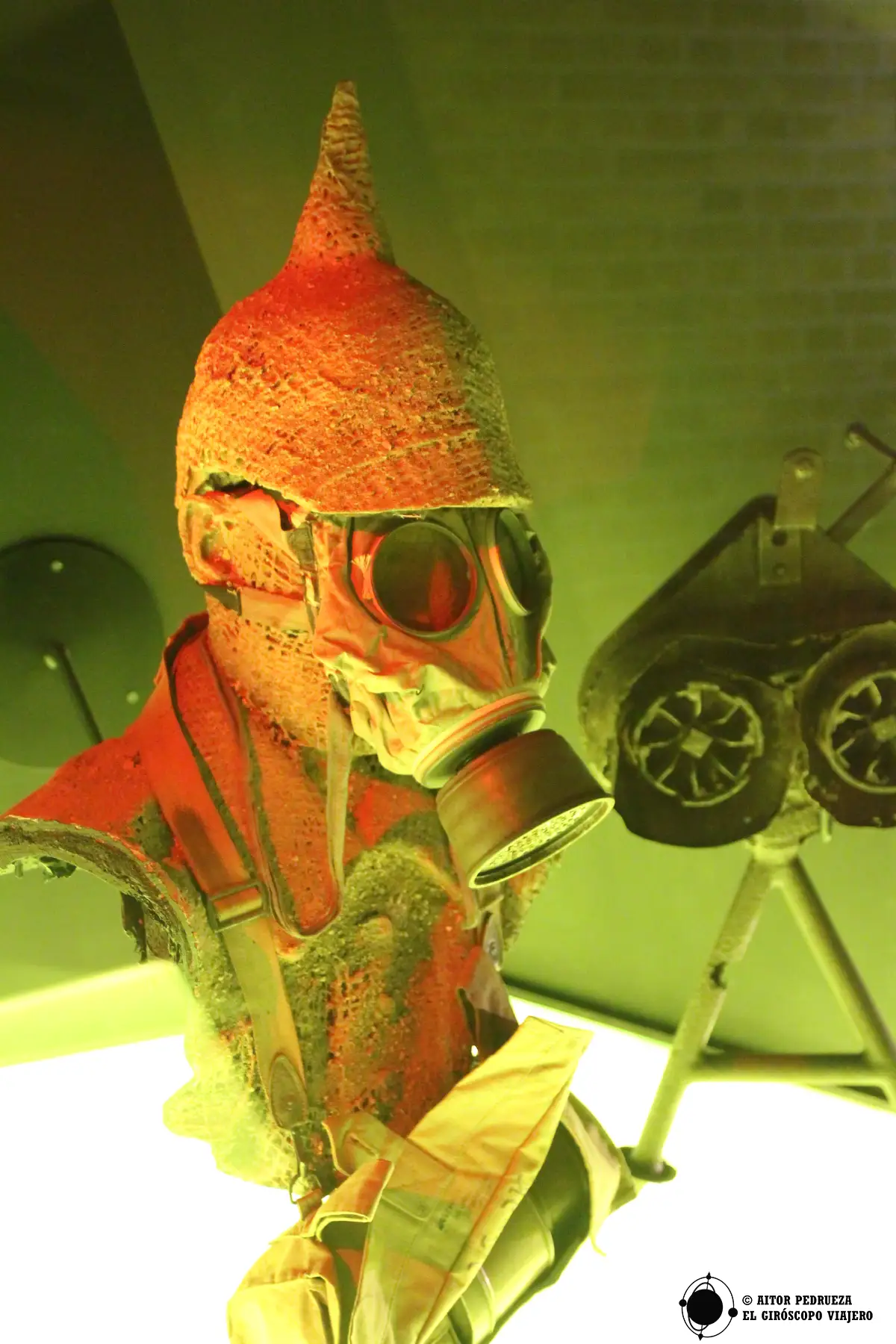 Mascara anti gas en el Museo In Flanders Fields de Ypres